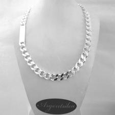 Mens tag necklace in sterling silver