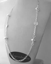 925 silver necklace figaro fantasy chain