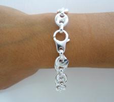 Bracciale in argento 925 massiccio.