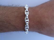 Solid sterling silver bracelet for men