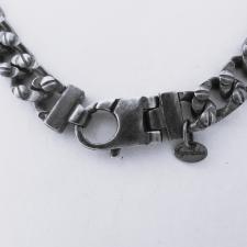 Collana artigianale da uomo in argento massiccio