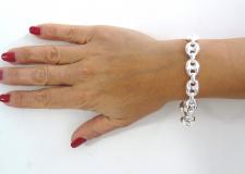 Bracciale in argento 925 massiccio.