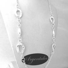 Sterling silver necklace 70 cm made in italy