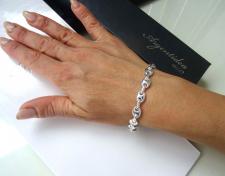 Bracciale donna in argento 925 massiccio maglia marina 8mm