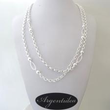 Silver necklace 1 meter long