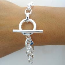 Bracciale argento rolo' ovale godronato