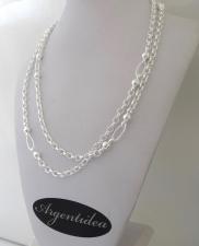 Silver necklace 1 meter long