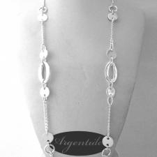 Sterling silver necklace 80 cm made in italy