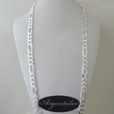 Catena argento figaro