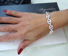 Bracciale in argento 925 massiccio.