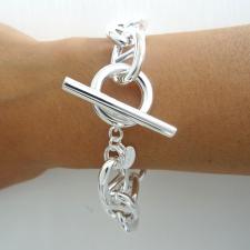 Sterling silver mariner bracelet toggle clasp