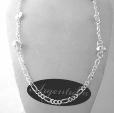 925 silver necklace figaro fantasy chain