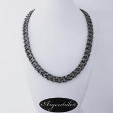 Collana artigianale da uomo in argento massiccio