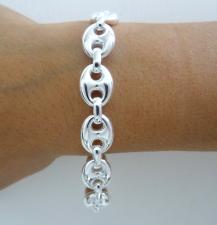 Bracciale in argento 925 massiccio.