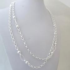 Silver necklace 1 meter long