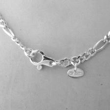 925 silver necklace figaro fantasy chain